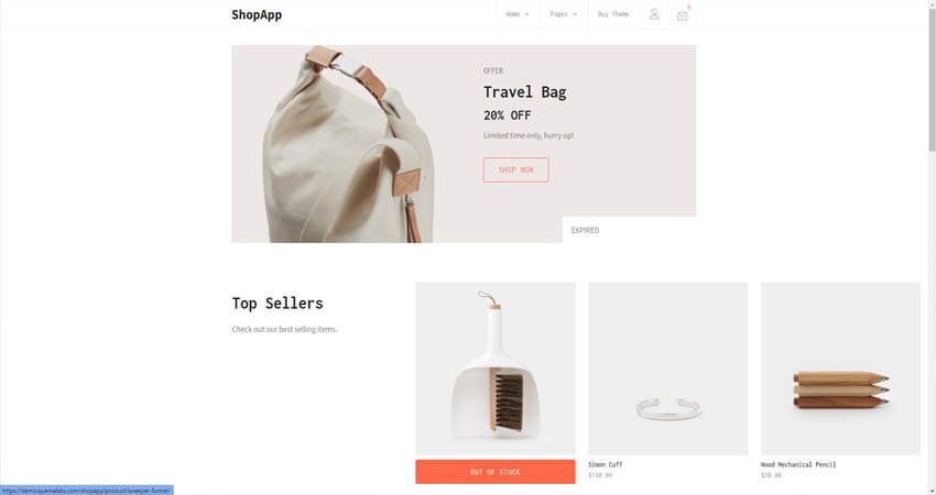 ShopApp- WordPress Theme for Small Businesses