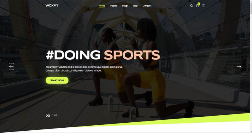 WoxFit - Fitness & Gym WordPress Theme
