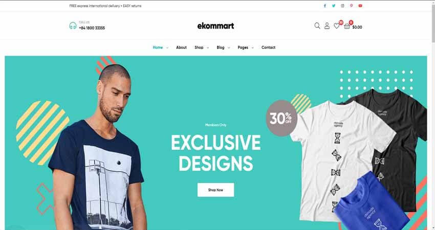 eKommart- All-in-One eCommerce WordPress Theme