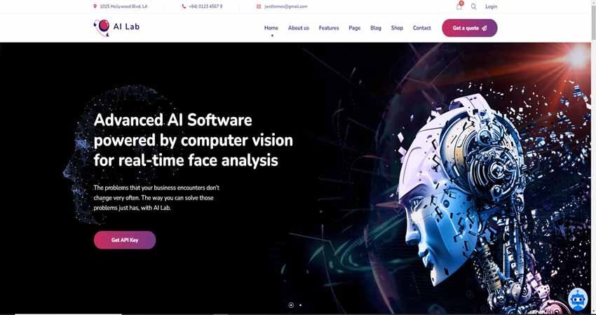 AI Lab - Machine Learning WordPress Theme