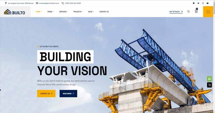 Builto- Engineering Construction WordPress Theme