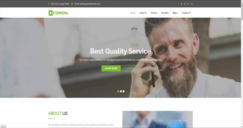 Consal- Corporate Business Agency WordPress Theme