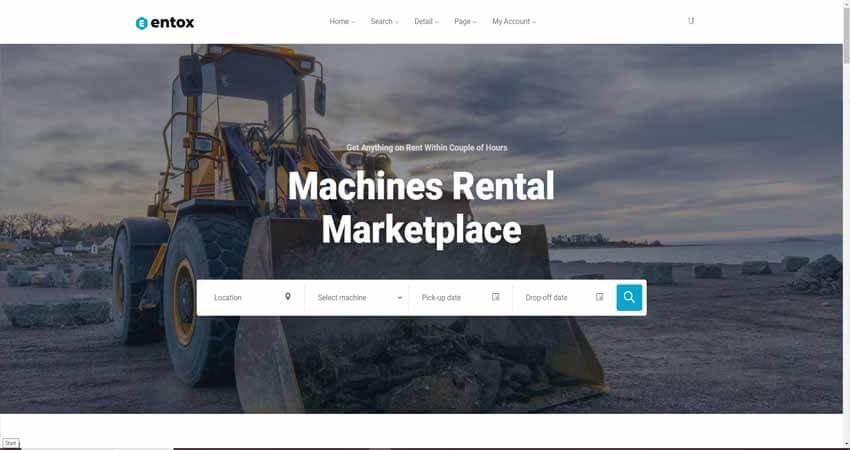 Entox- Rental Marketplace WordPress Theme