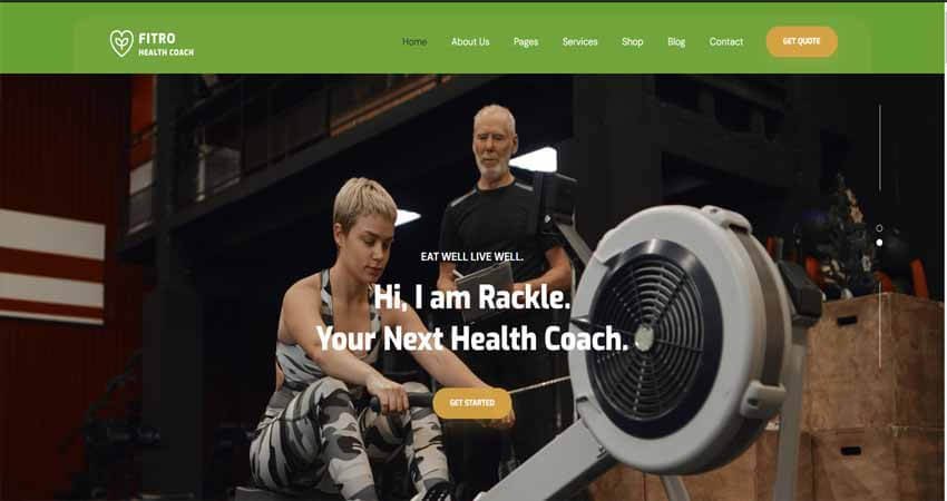 Fitro- Health Coach WordPress Theme