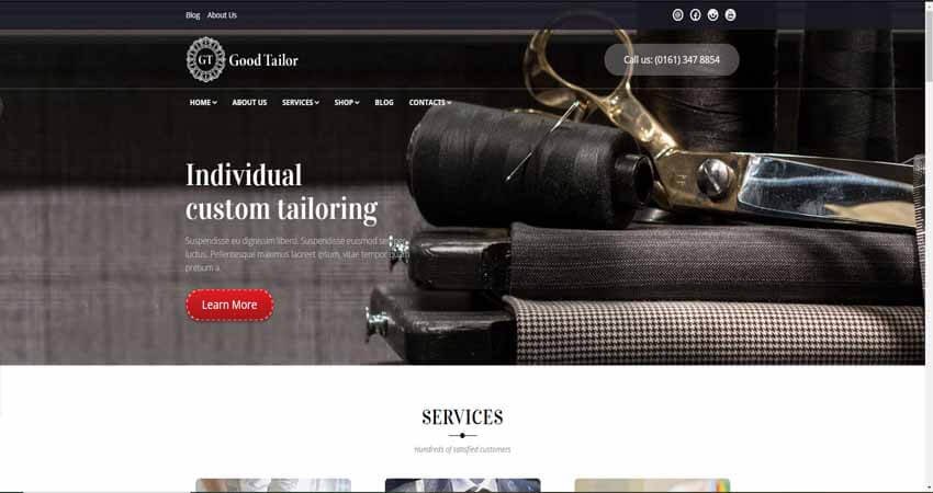 Good Tailor-Fashion & Tailoring Service WordPress Theme