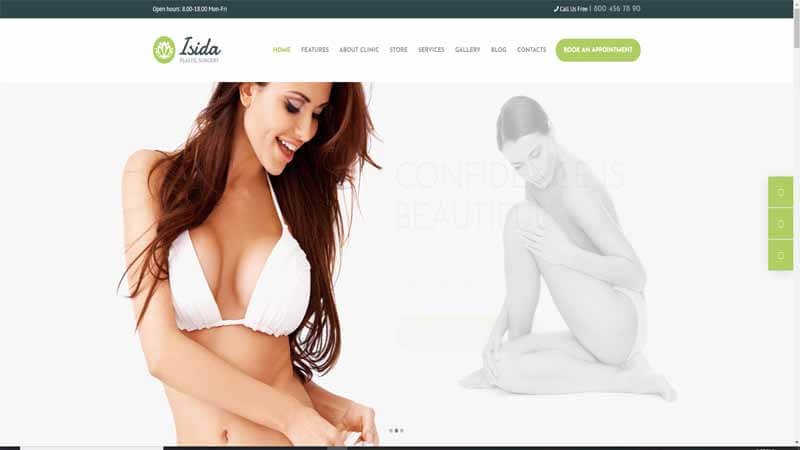 Isida- Plastic Surgery Clinic & Medical WordPress Theme