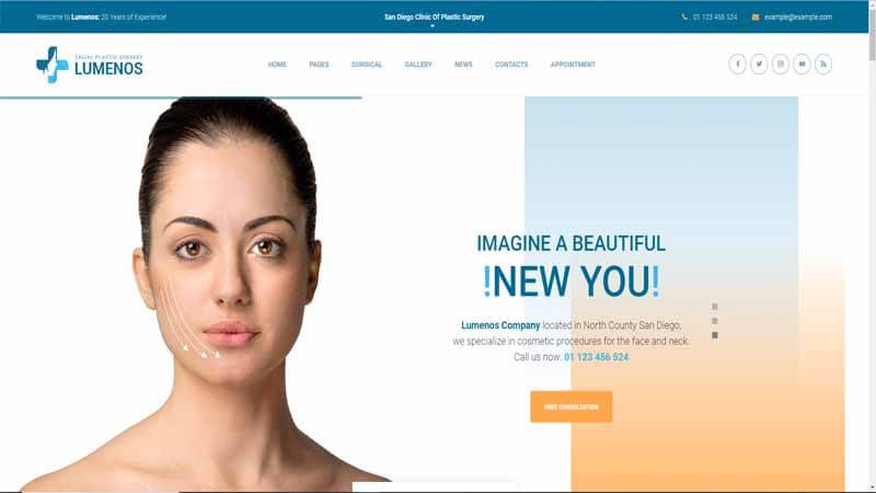 Lumenos- Plastic Surgery Clinic WordPress Theme