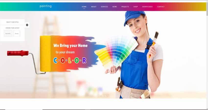 Paint-Painting Company WordPress Theme