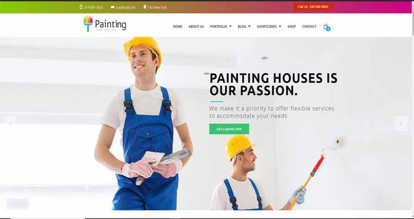 Painting-Ceiling & Decorating WordPress Theme