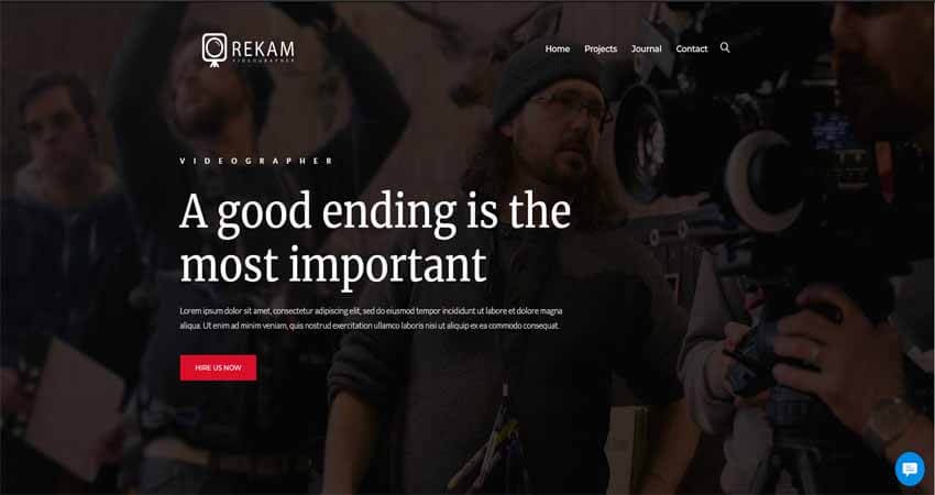 Rekam- A Modern Videographer WordPress Theme