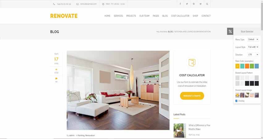 Renovate- Construction WordPress Theme