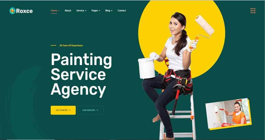 Roxce-Painting Service WordPress Theme