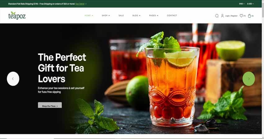 Teapoz- Tea Shop WooCommerce Theme