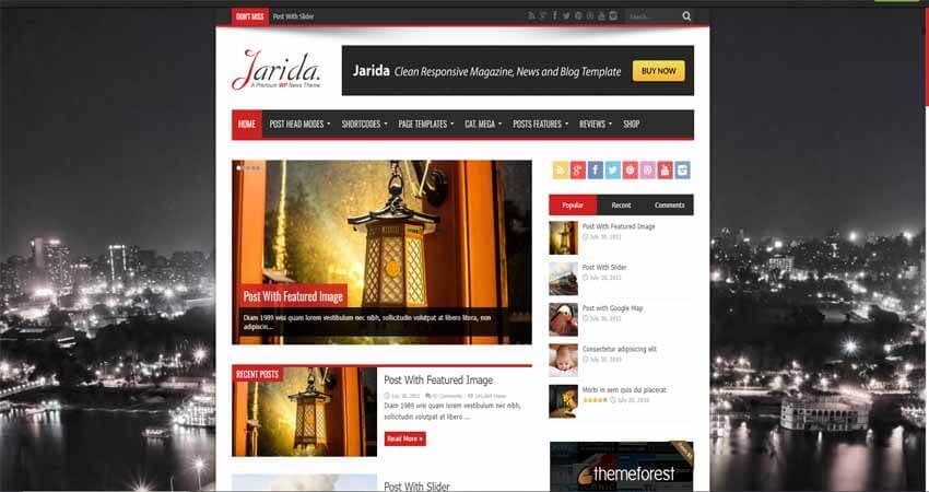 Jarida Responsive WordPress News, Blog, Magazine