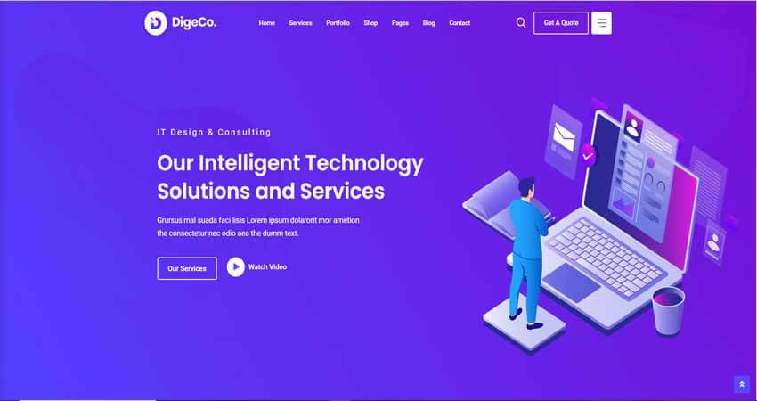 Digeco- Startup Agency WordPress Theme