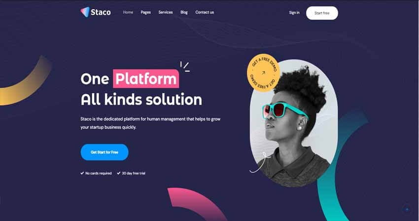 Staco-Saas Startup Business WordPress Theme