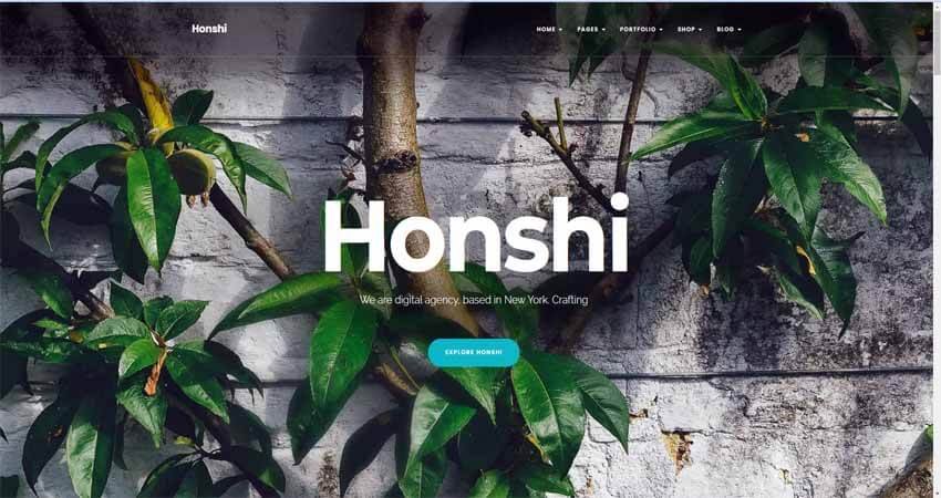 Honshi-Elementor Agency WordPress Theme