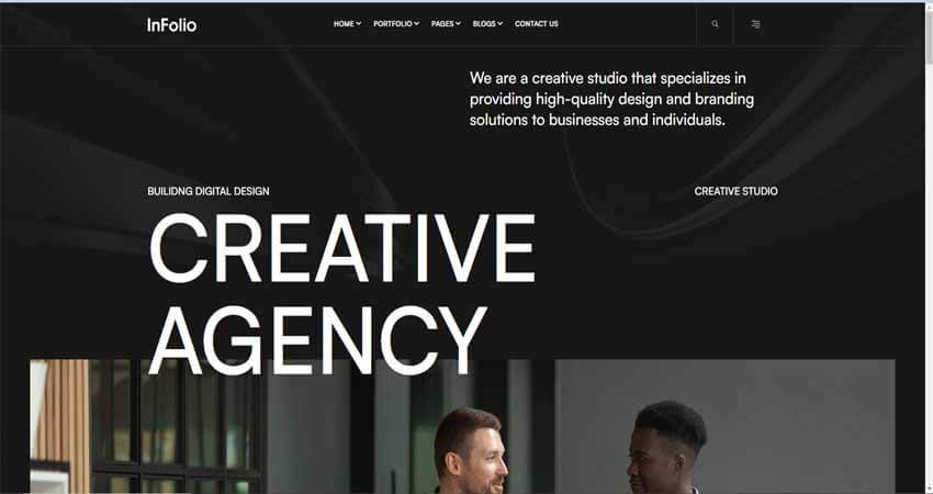 Infolio- Digital Agency &  Creative Portfolio WordPress Theme