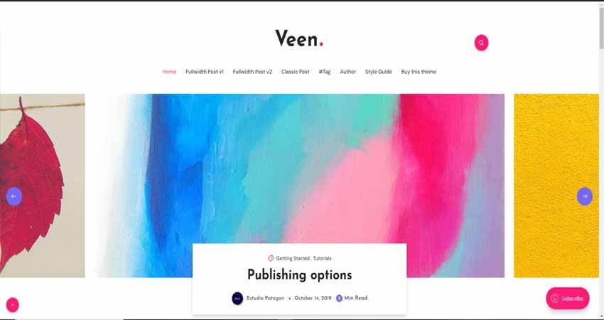 Veen- Minimal Blog for Ghost