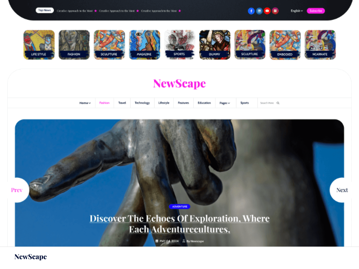newscope free blog theme